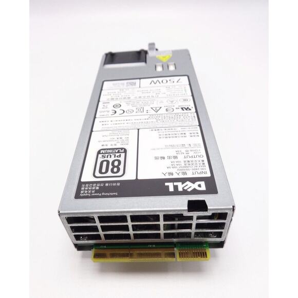 Dell Hot Swap Power Supply 750W Model F750E-SO PowerEdge 720 Server PN 06W2PW - Picture 2 of 3